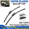 2PCS Wiper Blades Set Kit For Toyota Sightline 2011-2019 Front Windshield Brushes Windscreen Window Accessories