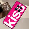 Чехол с буквами Kiss для Xiaomi Redmi Note 14 13 Pro Plus A4 A5 12 11 Pro 12C 13C 12S 10 11S 14C A1 A2 A3 9 8 7 K40 K80 Чехол для телефона