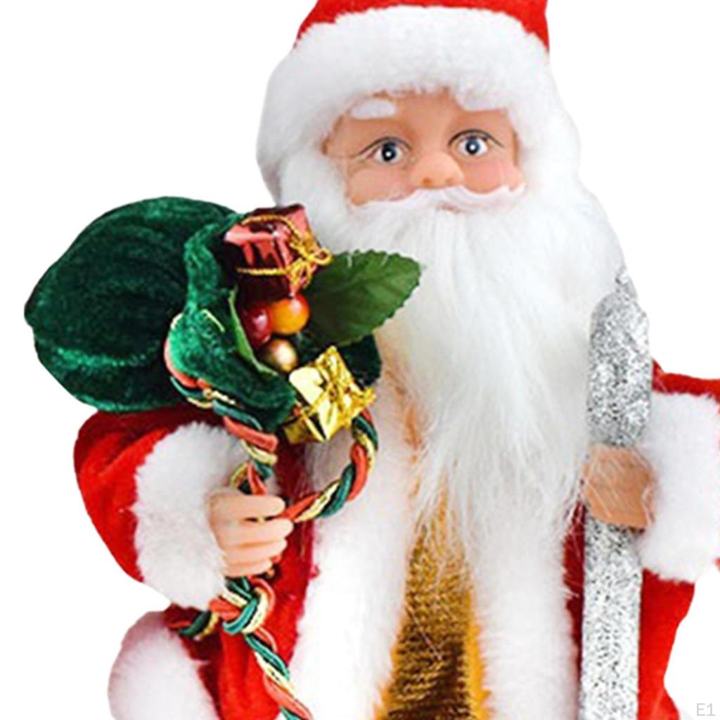 Электрическая игрушка Дед Мороз Рождественское украшение Креативный подарок для мальчиков и девочек с музыкой