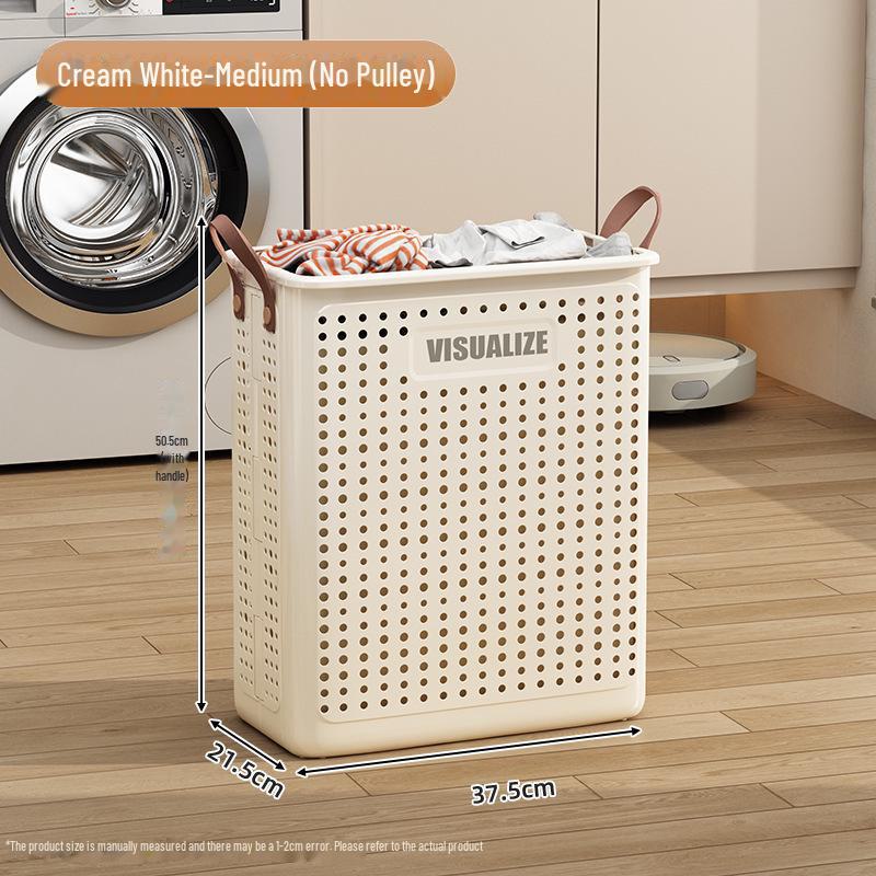 Большая складная корзина для грязного белья - бытовое хранение для ванной комнаты и балкона