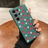 Чехол для телефона с клубничным узором для Samsung Galaxy S25 S24 Ultra S23 S22 Plus S20 FE A54 A55 A15 A35 A50 A51 A71 A72 A73