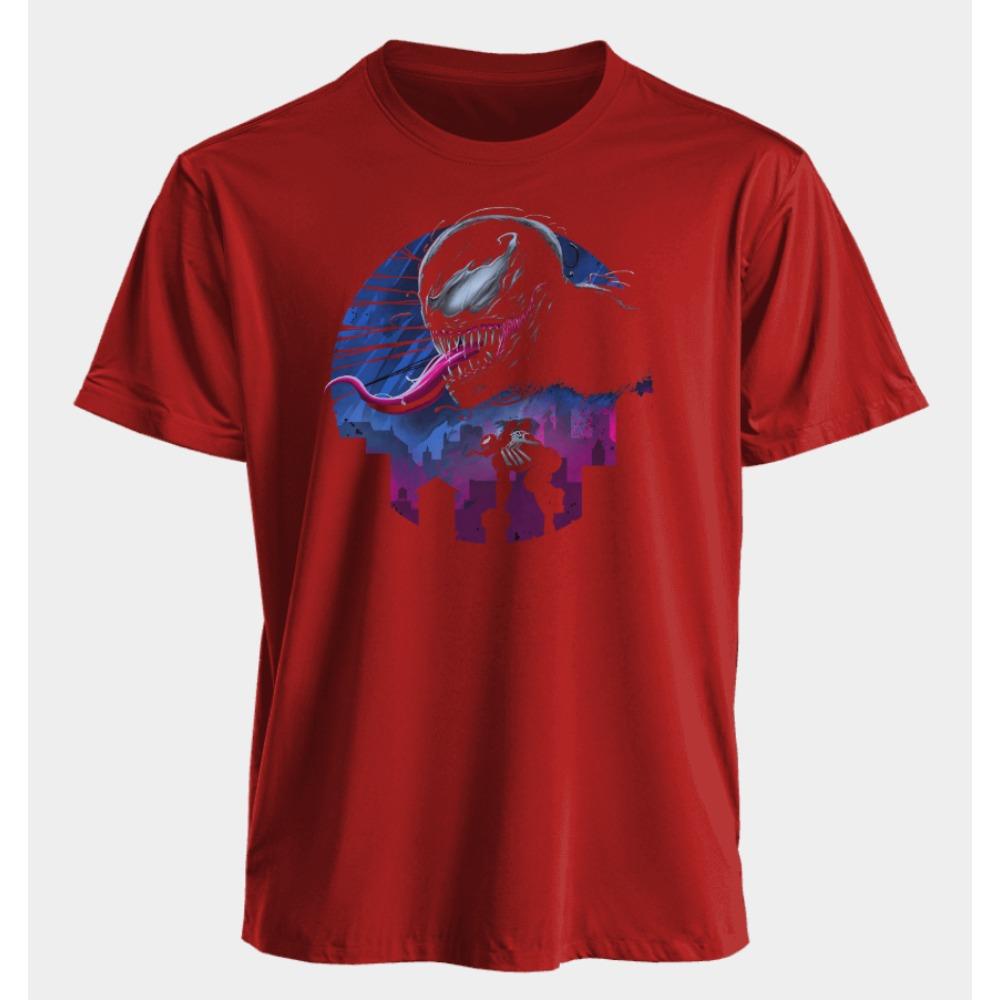 Men's and Women's T-shirts Venom Summer American Spring and Autumn Classic Casual Sports Punk Oversized Short-sleeved