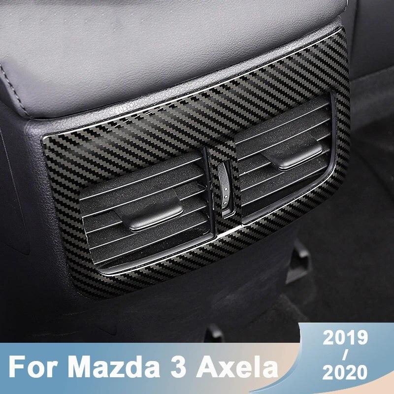 Для Mazda 3 Axela BP нержавеющая сталь автомобильная задняя розетка для кондиционера вентиляционная рамка крышка накладка аксессуары