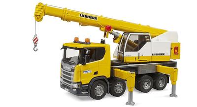 Bruder 03571 Scania Super 560R Автокран Liebherr со светозвуковым модулем