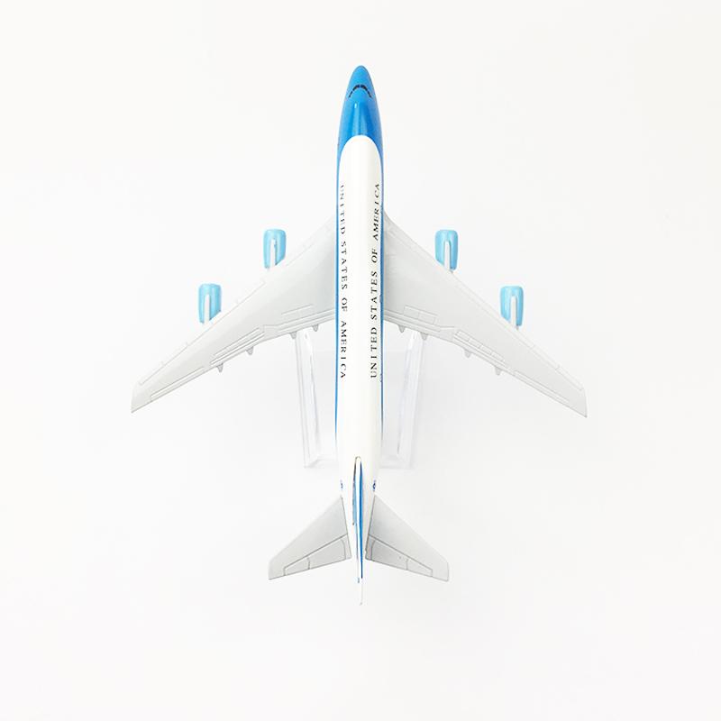 Соединенные Штаты Америки Air Force One Модель самолета Boeing 747 Самолет 16 см Металлический сплав Литье под давлением 1:400 Игрушечных Моделей Самолетов