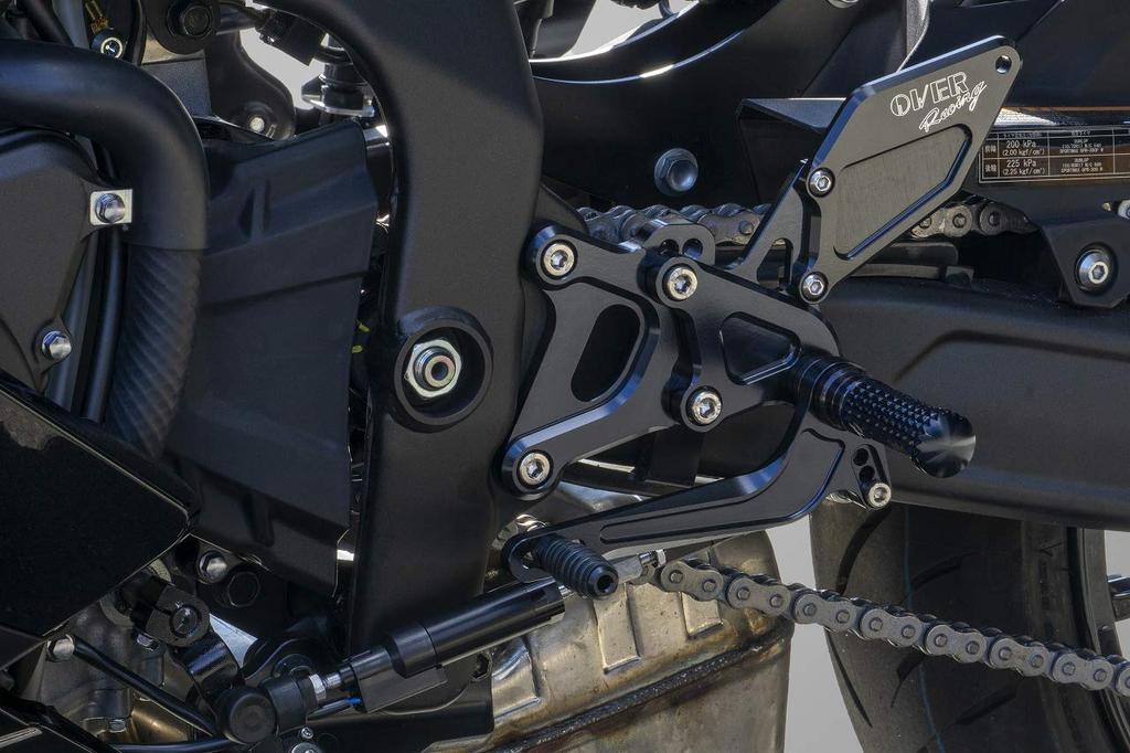 OVER RACING Back Step 4 Position Оригинальный главный совместимый оригинальный тормозной шланг совместимый черный ZX-25R 51-86-01B