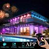 45M Permanent Outdoor Lights RGBIC Eaves LED Lights with Smart App/Remote Control Full House Flashing Lighting Christmas Decor