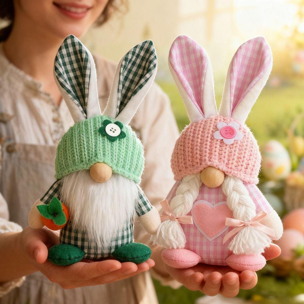 Easter Gifts Faceless Couple Doll Easter Decor Bunny Dwarf Ornament Desktop Decor