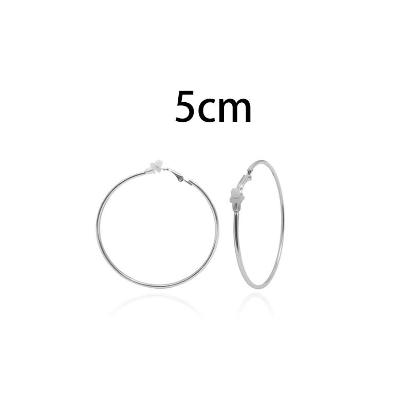 Женские серьги-клипсы без пирсинга, серьги-кольца, маленькие и большие круглые кольца с золотым серебряным покрытием