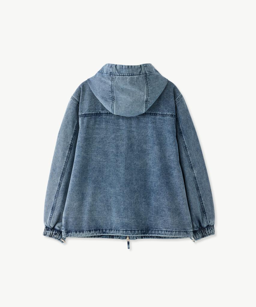 Худи Stco Diems Cutout Denim на молнии, синее (негабаритный)_Ldjxa01Osl