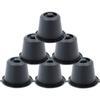 Rechargeable Nespresso Capsules - 6x - Black - Plastic - Cylindrical