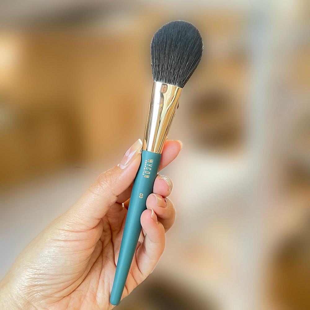 Набор кистей для макияжа wycon 01 Мягкая основа 02 Консилер 03 Пудра для щек 04 Тени для век 05 Плоские короткие косметические кисти для теней для век