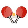 2шт ракетка для настольного тенниса, ракетка для настольного тенниса с 3шт 3-звездочными профессиональными мячами для настольного тенниса для Tr
