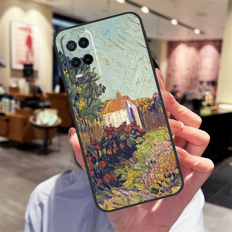Кейс-масляная живопись Ван Гога для Oppo A94 A54 A40 A60 A80 A98 A78 A18 A38 A58 A16 A76 A96 A17 A77 A74 A57S A15 Чехол