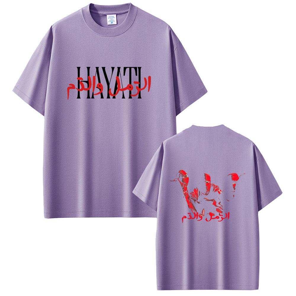Rapper Niro HAYATI Album Graphic T Shirts Male Fashion Oversized Streetwear Men Women Casual Soft Cotton Short Sleeve Tshirt