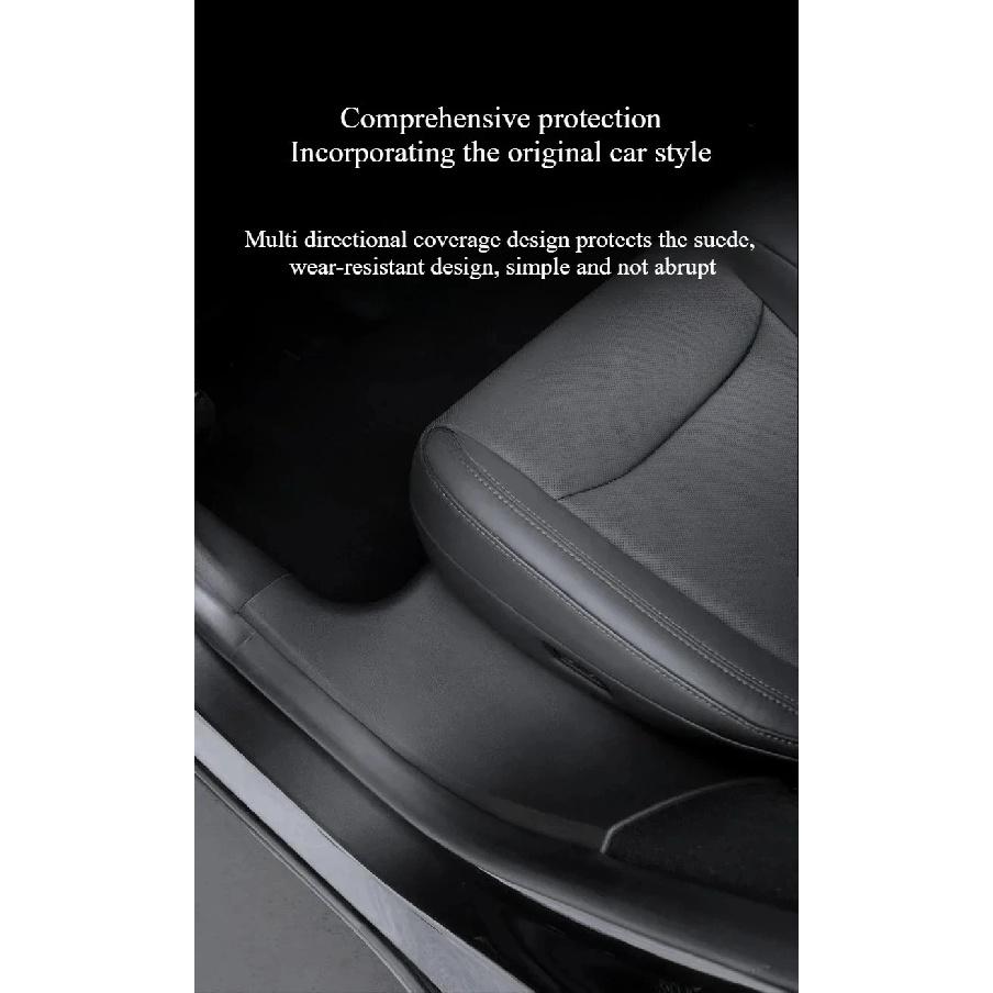 AB Pillar Threshold Strip for Tesla Model Y Juniper 2025 Front Rear Door Threshold Anti-kick Pad Protector Interior Accessories