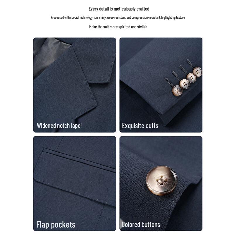 ROMON Мужской деловой повседневный костюм-двойка