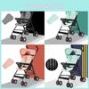 Kids Ultra Stroller Lightweight Foldable Convertible Seat One Button Rotation
