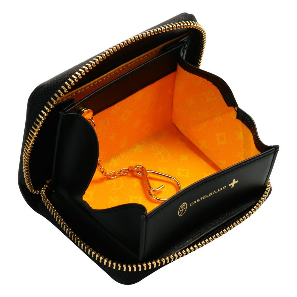 Coin Coin Key Card Card Round 065631 Limited Genuine Gold [Castelbajac] Purse, Case, Case, Case, Holder, Zipper, Men's Madeleine, Edition, Casual,