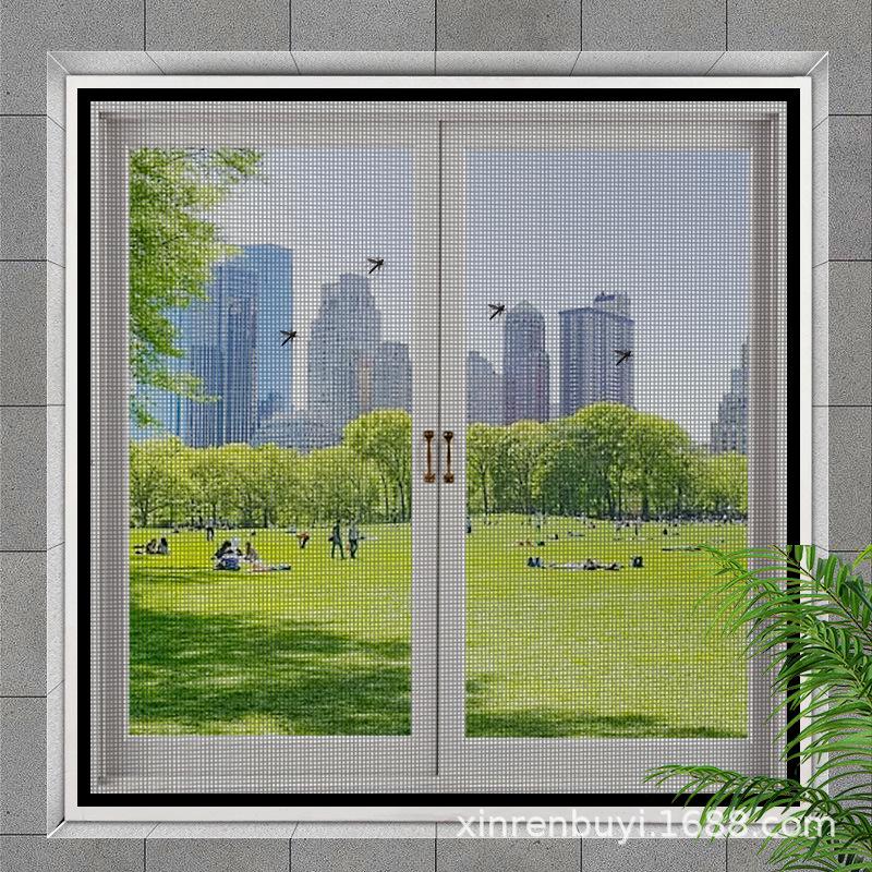 Москитная сетка на липучке: Простая в уходе, самоклеящаяся сетка на окно без пробивания для вентиляции