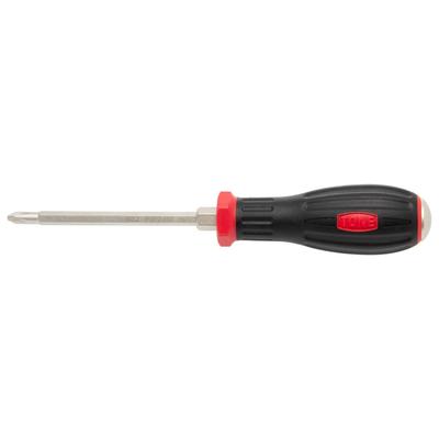 Драйвер TONE Power Grip красный (пронзительный) ПГПД-002 (+) No.2