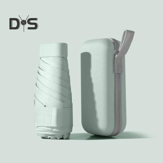 Мини-зонт с защитой от УФ-излучения, портативный солнцезащитный зонт, ветрозащитный, легкий, водонепроницаемый, складной зонт от солнца и дождя, карманный дорожный зонт