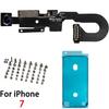 Front Camera Flex Cable With Mic Light Sensor For iPhone 7 7P 8 Plus Replacement Full Set Screw Set + Waterproof Tape