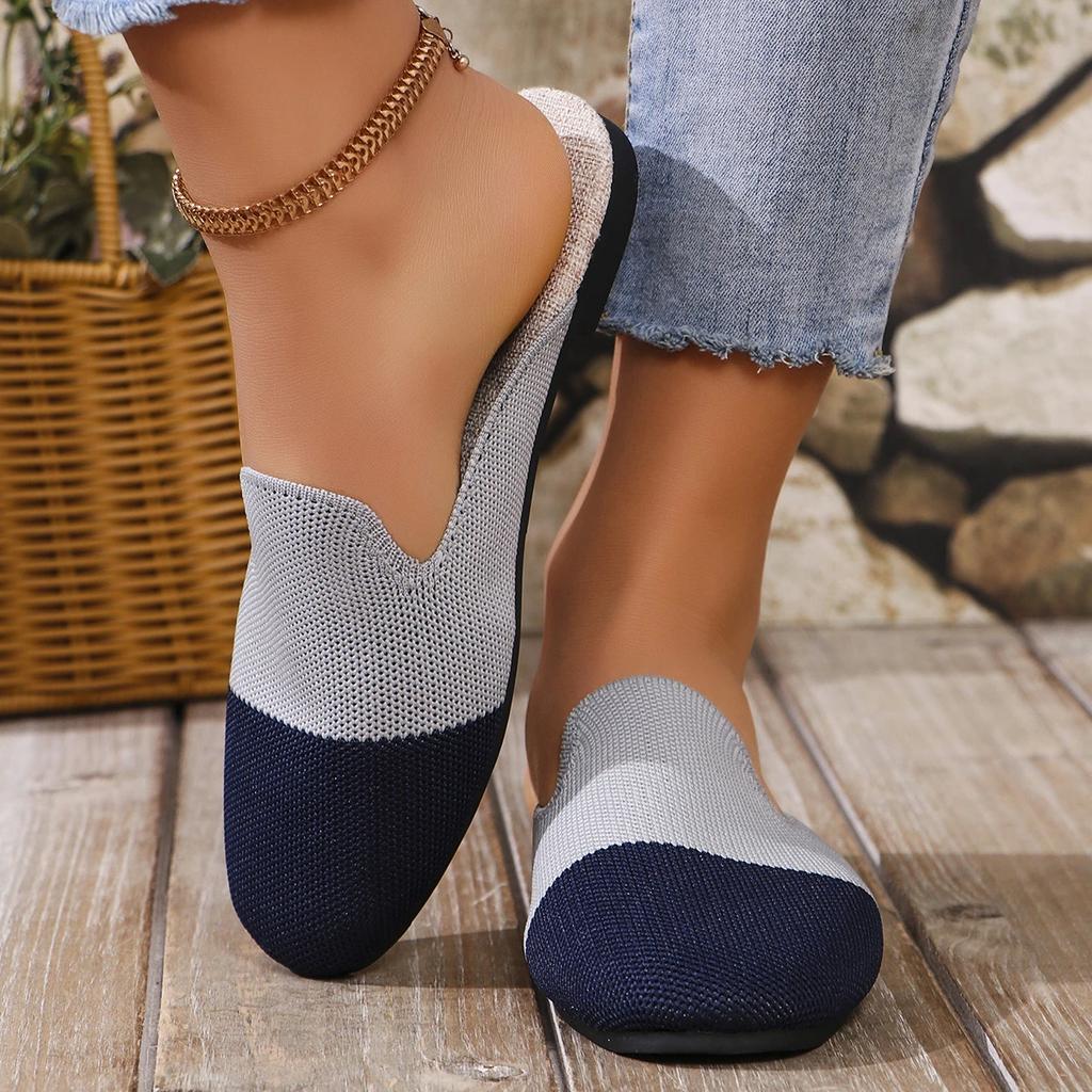 Модная женская обувь 2024 года, горячая распродажа, закрытый носок, женские тапочки, новые повседневные тапочки в тон, женские высококачественные легкие плоские тапочки