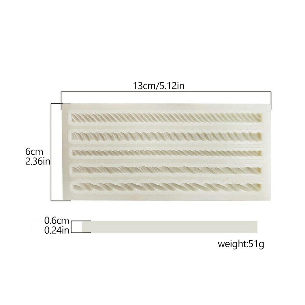 Веревка силиконовая форма жемчужная/цепная форма для помадки формы для кексов/десертов/тортов украшения рождественские новые плетеные кружевные формы