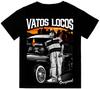 Vatos Locos Оригинальная футболка Low Rider Печать на Shaka Wear Тяжелая футболка Унисекс Футболка