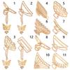 Party Accessories Styling Tools Butterfly Tassel Hair Claws Hollow Out Barrettes Metal Hairgrip