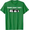 Funny Penguins Against Tariffs Sarcastic Saying Meme Unisex T-Shirt