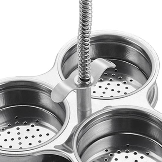 Separable Egg Cooker Easy To Clean Useful 3 Grids Steamed Egg Rack