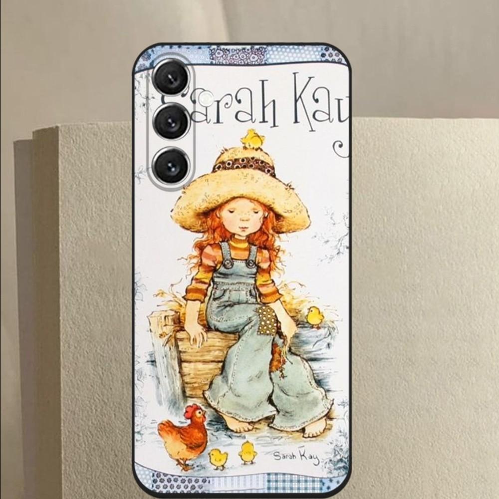 Чехол для телефона Sarah Kay для Samsung Galaxy A13, A21s, A22, A31, A32, A52, A53, A71, A80, A91, Мягкий черный чехол