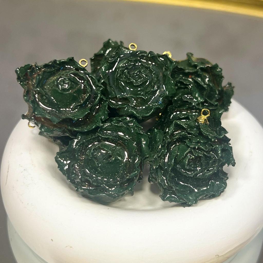 Эпоксидная смола, окрашенная в розовый цвет, головки цветов для самостоятельного изготовления серег и браслетов, настоящие сушеные полуфабрикаты