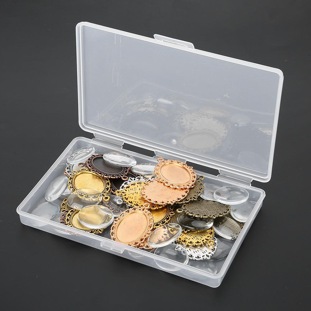 Ювелирная подвеска DIY Подвески-основы с купольным стеклом Изготовление ювелирных изделий Аксессуар 60 шт.