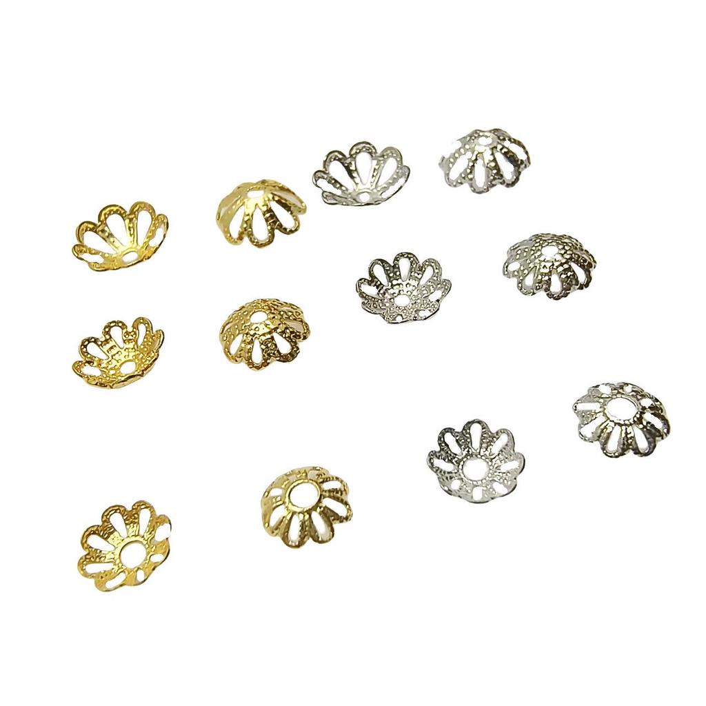 18-каратный позолоченный бисерный цветок-шапочка браслет и ожерелье ювелирные аксессуары