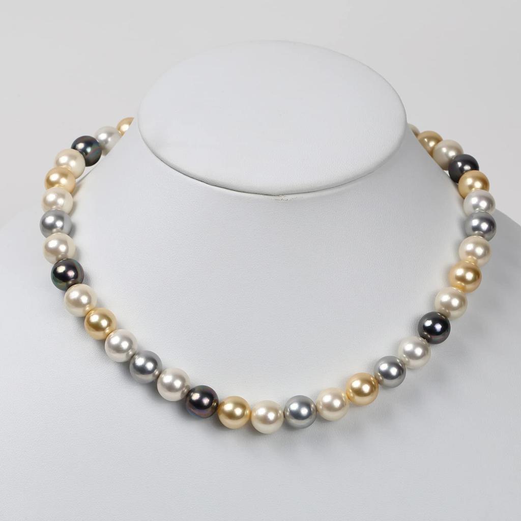 Жемчужное ожерелье Yumi Yumisienne Крупное 10 мм Разноцветное Популярное Церемонии Простое Стильное Сделано в Японии [MIONO] [Произведено Katsura] Женское