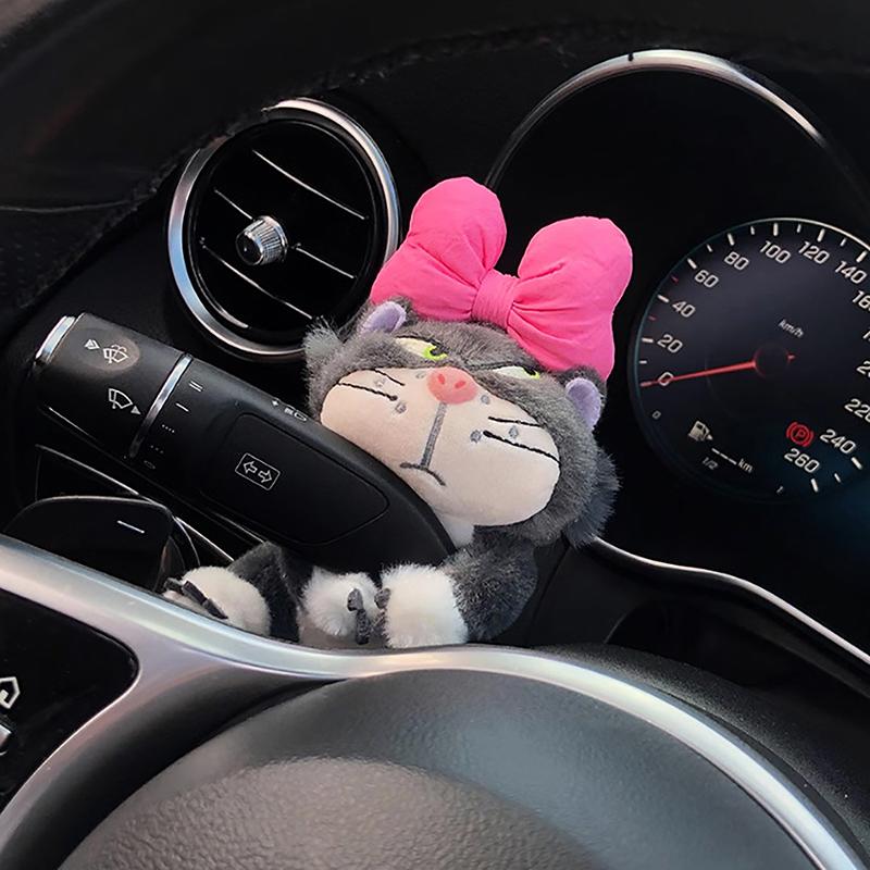 Творческий милый мультяшный кот украшение для автомобиля дворник поворотник плюшевые украшения украшения
