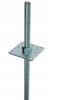 Pole Base With Adjustable Height Anchor M24*500 160*160 - Lbs Pk24*160