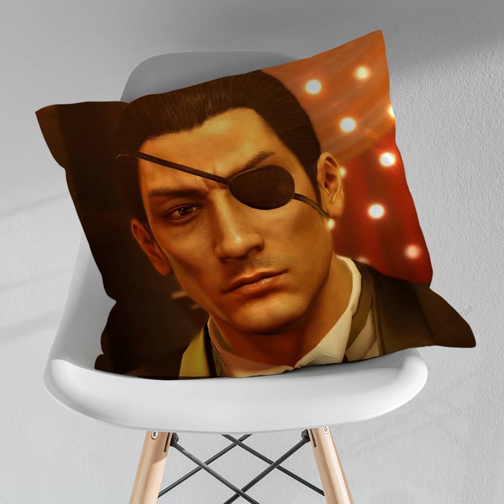 Cute Ferocious GGoro MMajima Throw Pillow Case Living Room Sofa Cushion Cover For Home Bedroom Decoration Protector