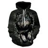Spring Autumn 3D Wolf Hoodies Men Hooded Animal Wolf Printed Hoodie Sweatshirts Tracksuits Man/Women Jackets Funny Hoody