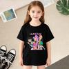 T-Shirts Girls Children's Girl Cartoon Printed Casual T-Shirt T Fashion Comfortable Short Sleeve Children's Clothing Top