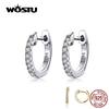 WOSTU Серьги-кольца из стерлингового серебра 925 пробы