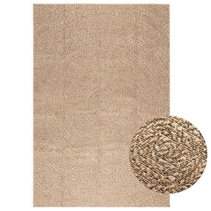 VidaXL Rug 140x200 Cm Jute Look Indoor and Outdoor, Outdoor Rug, Floor Rug, Indoor Rug 364840