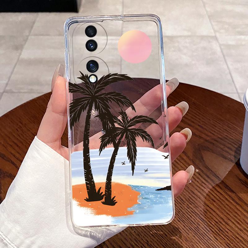 Casing For Honor 70 Case FNE-NX9 Aesthetic Fashion Cute Cat Astronaut Soft Silicone Back Cover Honor70 5G Transparent Phone Case