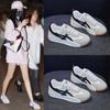 Белые туфли в корейском стиле для женской весны, новые универсальные студенческие кеды на платформе, повседневная обувь