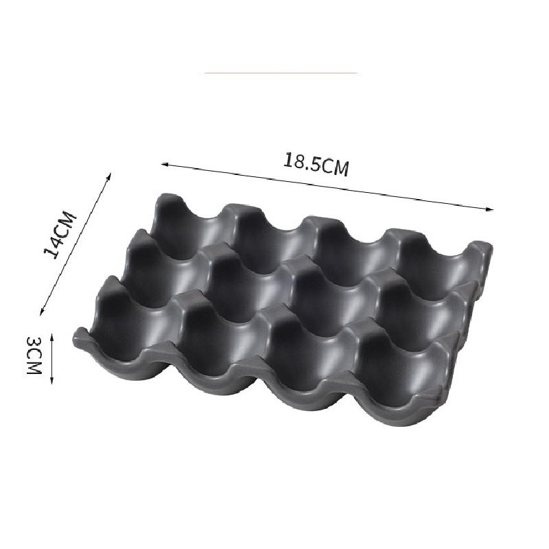 Лоток для хранения яиц на 6/12 ячеек Керамическая посуда Кухонная решетка для яиц Холодильник Подставка для яиц Бытовые принадлежности для хранения на кухне