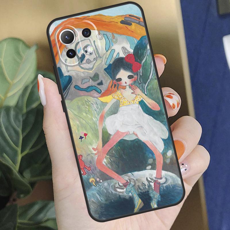 Мультяшный Эстетичный Чехол Aya Takano для Xiaomi 15 14 Ultra 13T 14T 15T Pro 17 Pro Max POCO F8 F7 F5 F6 X5 X6 X7 Pro Coque