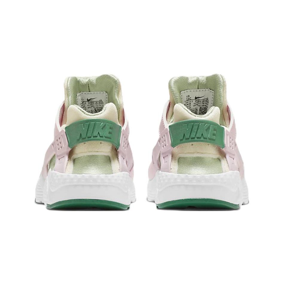 Nike Huarache Run SE Ретро Низкие Детские Кроссовки для Бега Детские кроссовки Розовый Зеленый DQ0518-600